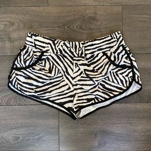 Aeropostale zebra swim/athletic shorts size M